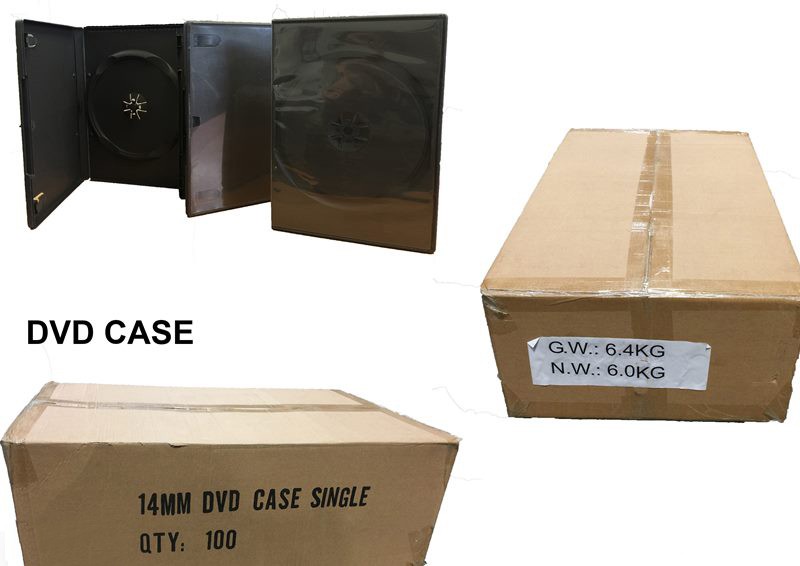 Single Side DVD Black Case 13.5 x 7cm ** BOX 100pcs **
