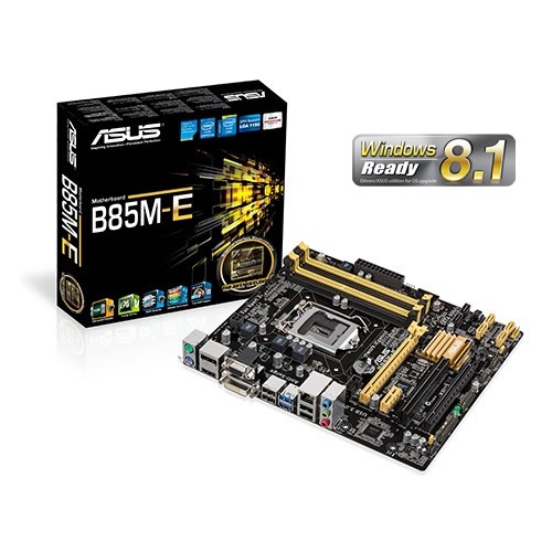 Asus B85M-E 1150 Haswell 4xDDR3 USB3 SATA3 VGA/DVI/HDMI/DP