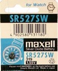 MAXELL 319 (SR527SW) 1.55V MICRO SILVER OXIDE BATTERY