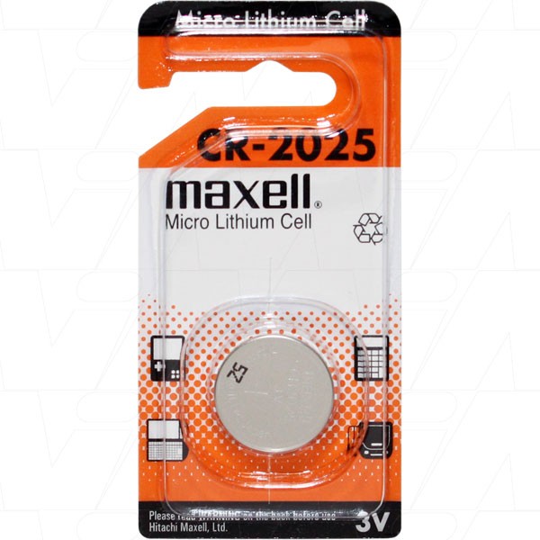 MAXELL CR2025 LITHIUM BATTERY