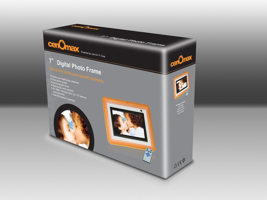 cenOmax 7" Digital Photo Frame (480 x 234 pixels) DPF-F701
