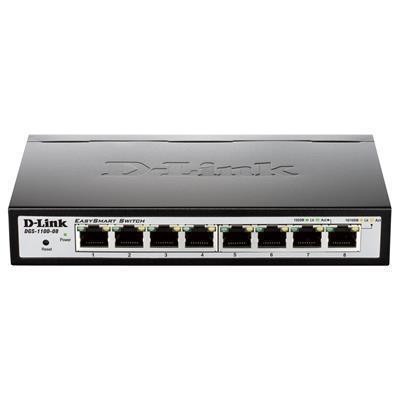 D-Link DGS-1100-08P EasySmart 8 Port POE Gigabit Managed Switch