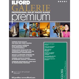 ILFORD 2001961 Premium Gloss 270gsm Sheets 6x4” (10.2x15.2)