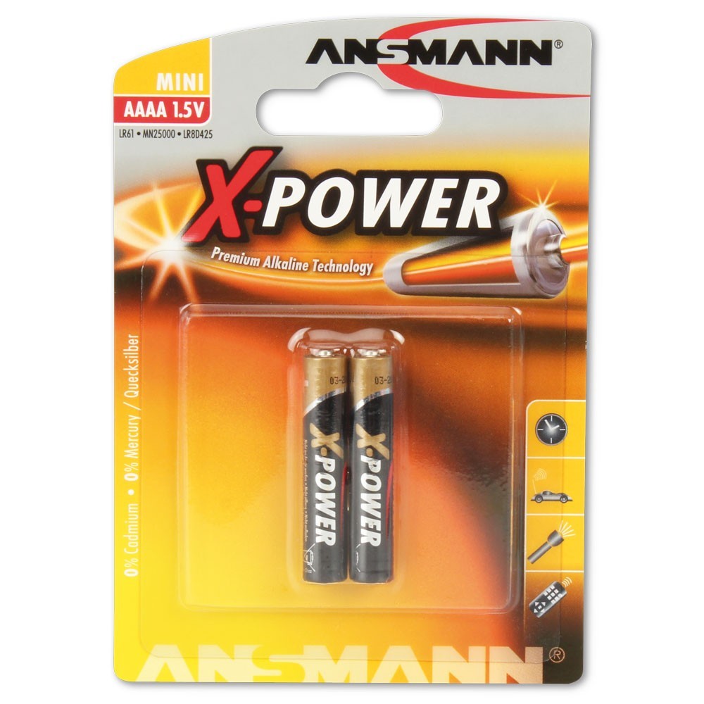 Ansmann 1.5V X-Power Alkaline 2Pack Made in Germany