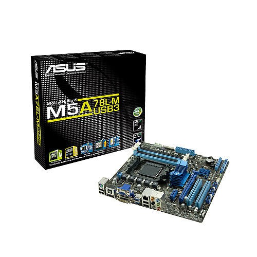 Asus M5A78L-M-USB3 AMD 760G mATX Socket AM3+ 4x DDR3 USB3