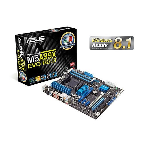 ASUS M5A99X EVO R2.0 AMD 990X SOCKET AM3+ ATX SB950 DDR3-2133 RAID USB3.0 SATA3 CROSSFIREX SLI 1394