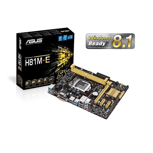 Asus H81M-E 1150 2x DDR3-1600 USB3.0 VGA/DVI