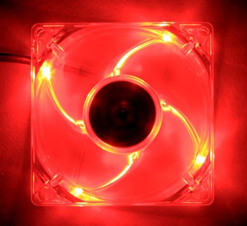 iCute 140mm Red LED Fan