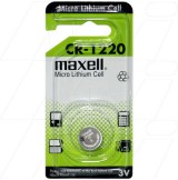 MAXELL CR1220 3V LITHIUM BATTERY