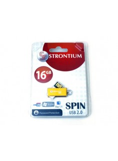 Strontium 16GB USB Gold Spin Flash Drive Password protection