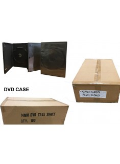 Single Side DVD Black Case 13.5 x 7cm ** BOX 100pcs **