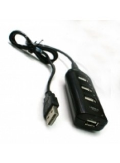 4 port USB2.0 Hub Black