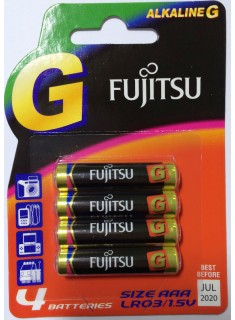 Fujitsu G Alkaline AAA 4Pack Battery