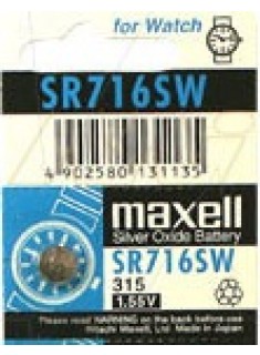 MAXELL 315 (SR716SW) 1.55V MICRO SILVER OXIDE BATTERY