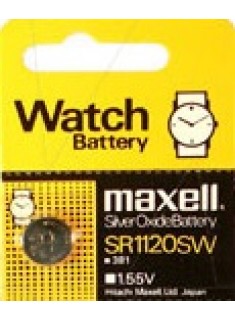 MAXELL 381/391 (SR1120SW) 1.55V MICRO SILVER OXIDE BATTERY