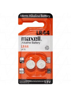 MAXELL LR44 2PACK ALIKALINE BATTERY 13GA