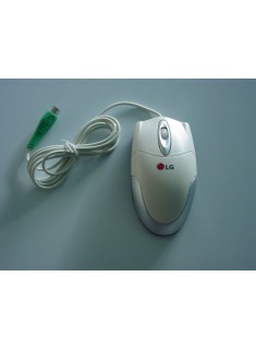 =PS/2 optical mouse, beige and silver