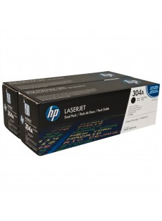 ORIGINAL HP CC530A BLACK TONER CARTRIDGE - DUAL PACK