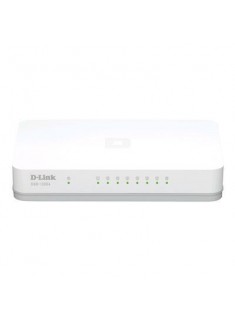 D-Link DGS-1008A 8 Port Gigabit Desktop Switch  - Plastic Housing