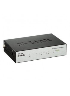 D-Link DGS-108 8 Port Gigabit Desktop Switch, Rugged Metal Chassis