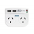 =Krom Double Surge Adaptor with 2 USB Charging Ports